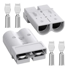 Anderson Connector, 350Amp Battery Quick Disconnect 2/0AWG 600V Heavy-Duty Wi...