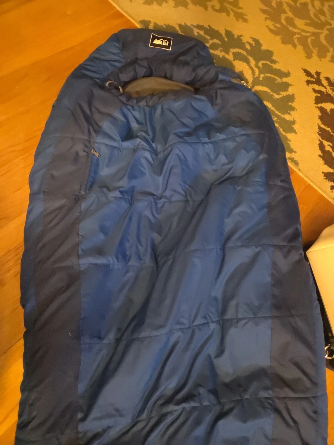 REI Mummy Sleeping Bag Blue, Youth Kids, 25°