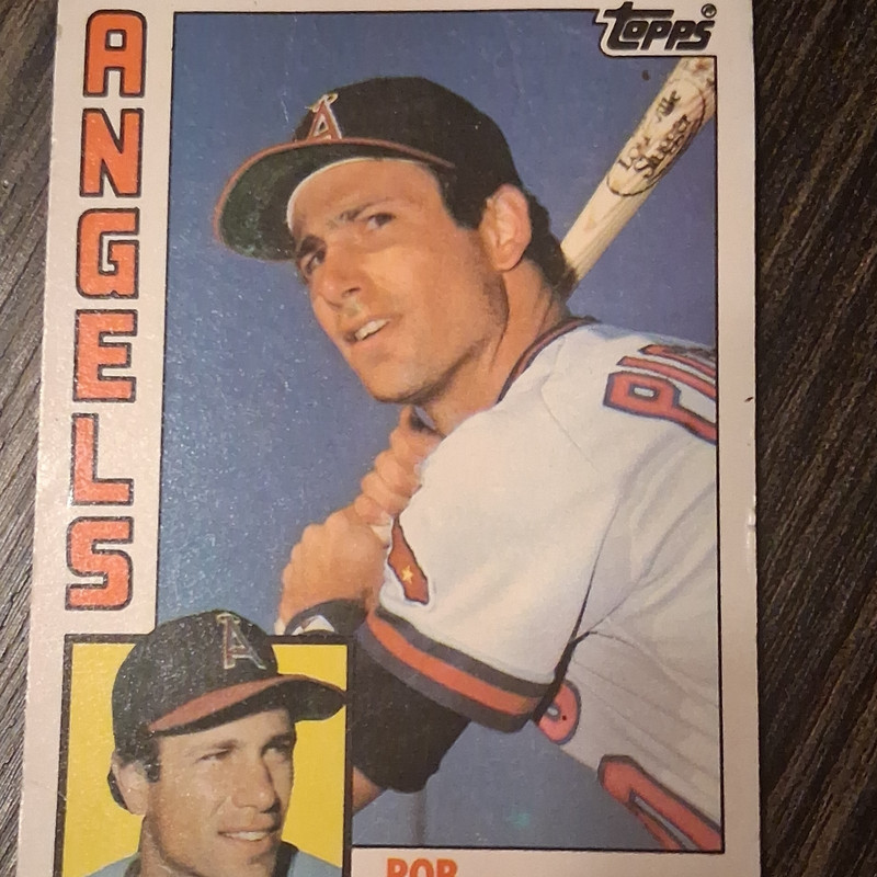 Topps 1983 Rob Picciolo California Angels MLB Baseball Card Vintage Base Set