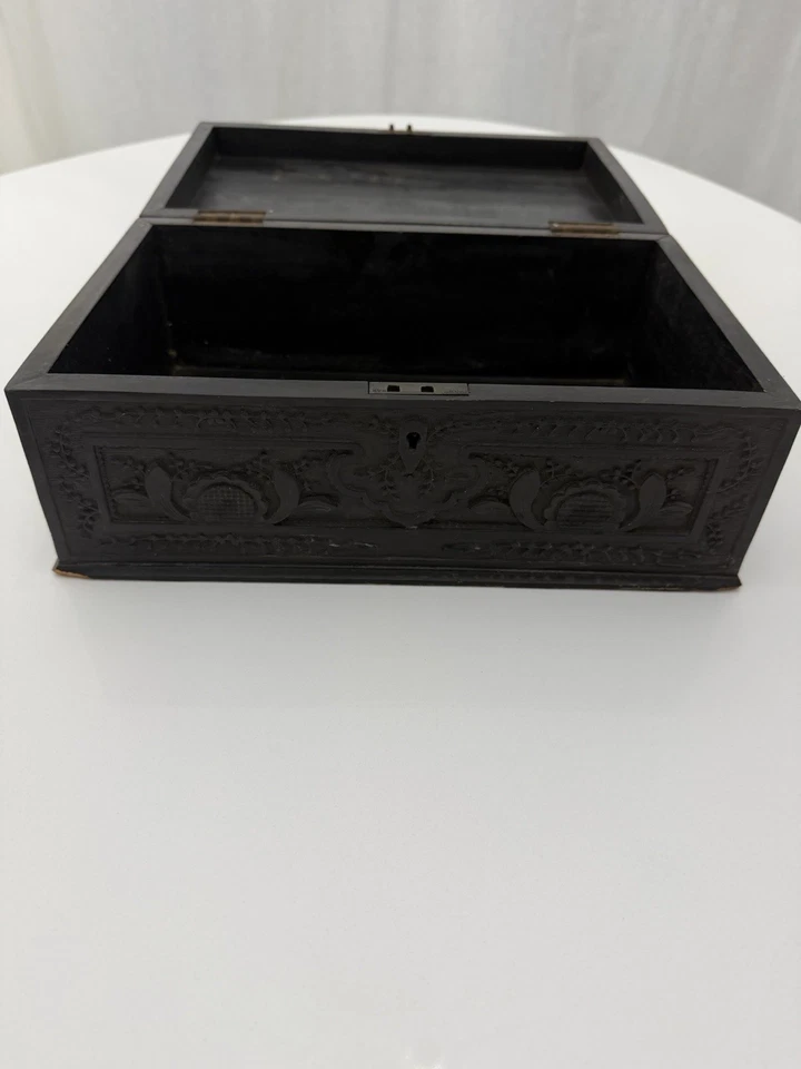 Joyero dragón chino tallado, caja de almacenamiento, buzón, almacenamiento de papel Foto 4 de 4