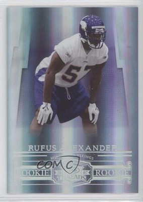 2007 Donruss Threads Century Proof Silver 9/100 Rufus Alexander Rookie RC g2u