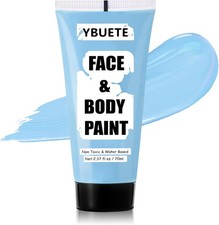Light Blue Water Based Face Body Paint for Cosplay Halloween