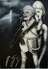 H. R. Giger signiert OSCAR Poster Alien Species Hollywood Signed Autogramm Orig.