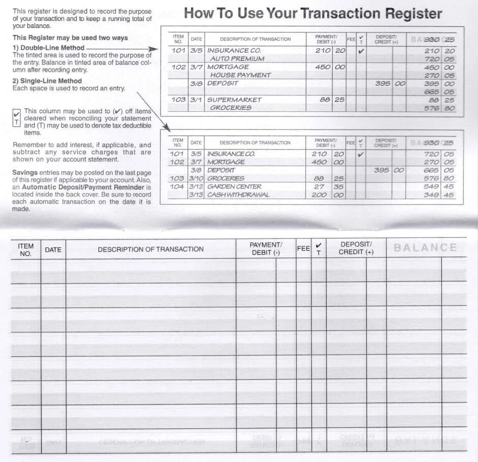 как выглядит 12 Checkbook Transaction Registers 2025-2026-2027 Calendars Check Book Bank ... фото