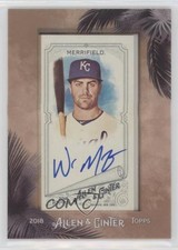 2018 Topps Allen & Ginter Mini Framed Whit Merrifield #MA-WM Auto k5n