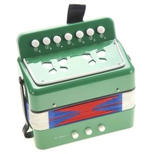 AZ Import PS130 Green Childrens Musical Instrument Accordion Green