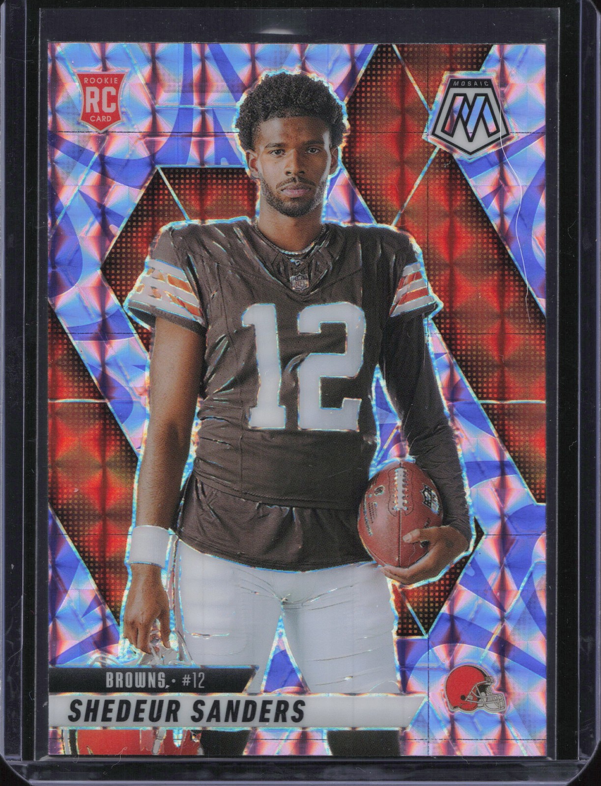 2025 Panini Mosaic #290 Shedeur Sanders Mosaic Reactive Purple