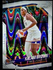 2025 Panini WNBA Prizm - Kalani Brown #55 - White Seismic Prizm