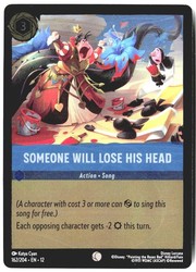 Someone Will Lose His Head 162/204 Common Cold Foil - The Wilds Unknown - Lorcana TCG