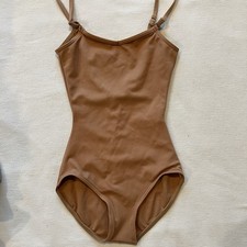 Capezio Camisole Leotard Team Basics Adjustable Straps Suntan Size XS