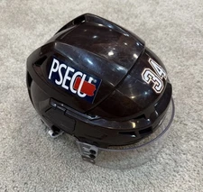 Hershey Bears Pro Stock Game Issued AHL CCM Chocolate Tacks Helmet W/ Decals #34