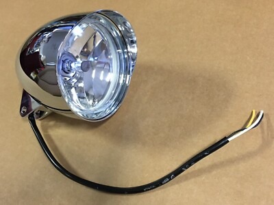 BIG DOG MOTORCYCLES SHORT VISOR HEADLIGHT ASSEMBLY 2004-11 w/ LENS WIRING RINGS