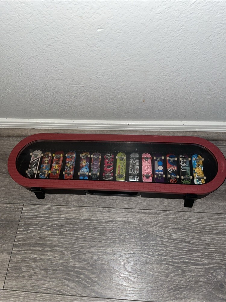 Tek Dek Display Case With Lot Of 14 Tek Deks Some Vintage World Industries