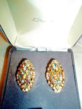 Shiny earrings, great for mother of bride or groom, holidays, diamond accents