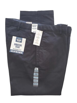 NEW DOCKERS Signature Khaki CLASSIC Black STRETCH Pants