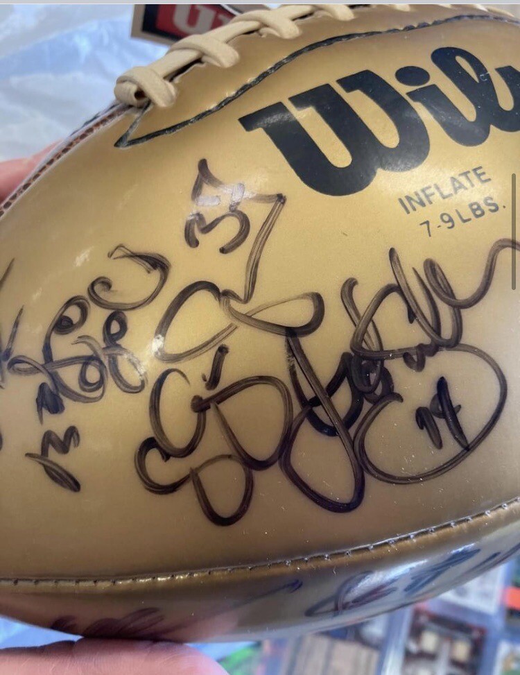 Steve Gleason N.O Saints Signed Autographed Auto 2003 Fullsize
