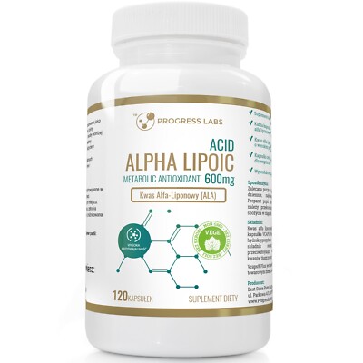 Alpha Lipoic Acid ( Alpha-Liponsäure ) ALA 600mg | 120 Vege Kaps  Vegan