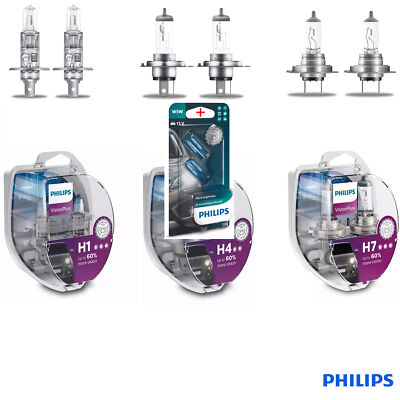 Philips Vision Plus +60% H1 H4 H4 Alle Typen Freie Wahl 2 Stk. + W5W XV