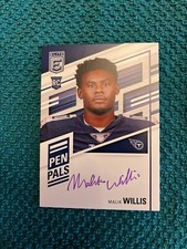 2022 Panini Donruss Elite Pen Paks Malik Willis RC Auto Purple Ink  Excellent