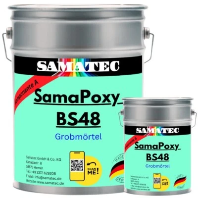 SAMATEC Spachtelmasse Grobspachtel Wandspachtel Bodenspachtel Fugen Risse 2K Epoxid BS48