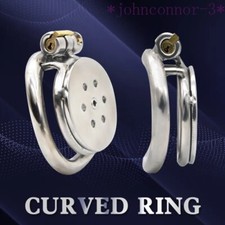 Small Flat Lock Chastity Device with Arc Ring Chastity Cage Preventing Cheating