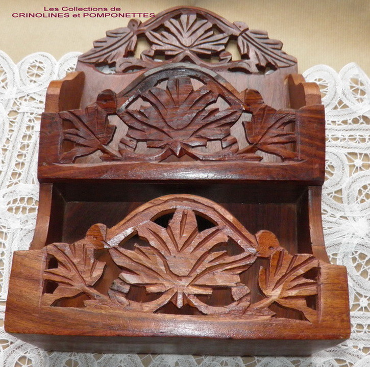 Tri courrier artisanal sculpté à la main pour entrée ordonnée