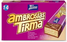 Tirma Ambrosías de Chocolate Tradicionales Canarias - 14 pcs de Pura Delicia