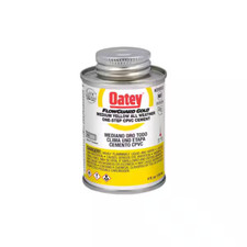 Oatey FlowGuard Gold Medium Yellow All Weather One-Step CPVC Cement - 4 oz.