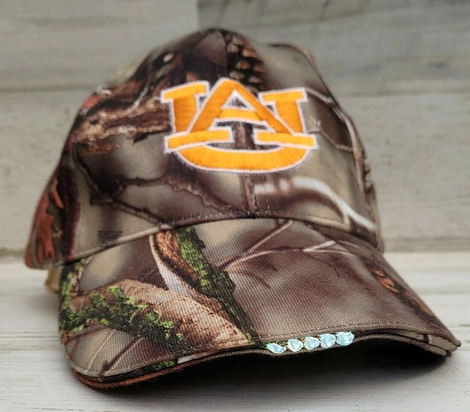 Auburn University Luz Incorporada LED Camping Caza Camuflaje Sombrero Gorra NTA Camuflaje Foto 2 de 4