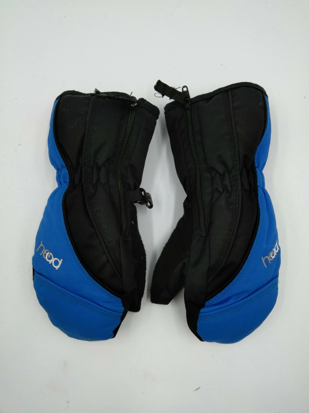 Head Touchscreen Mittens Black/Blue (Size Small) Winter sports gloves Ski Hike