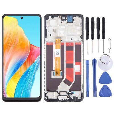 LCD Display Touch Screen Digitizer Full Assembly + Frame For OPPO A98 5G CPH2529