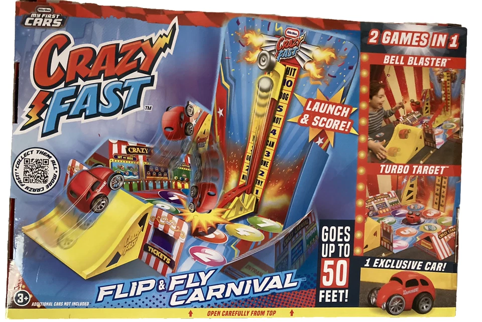 Little Tikes Crazy Fast Flip & Fly Carnival Playset One Exclusive Pullback Car - Image 2 of 3