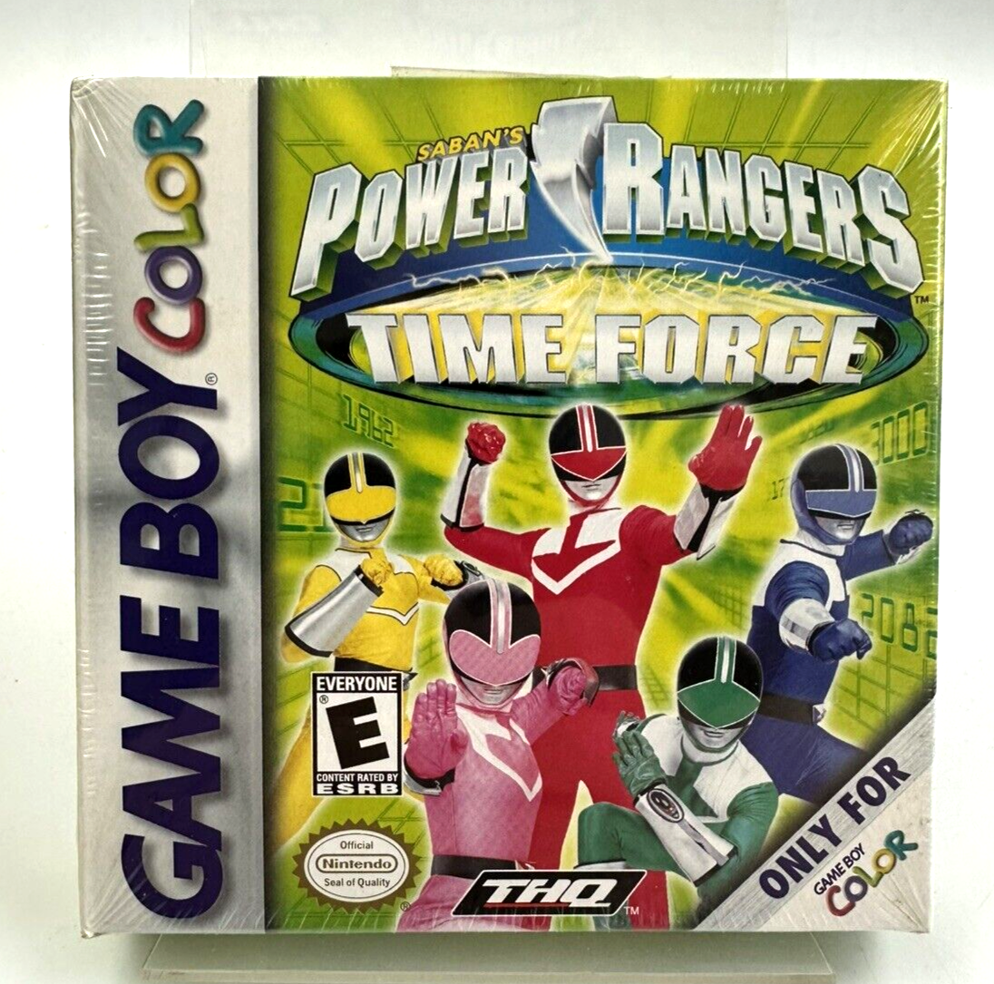 GBC Power Rangers Time Force, New And Factory Sealed - **Flaw**