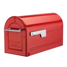 Contemporary Red Mailbox Modern Design Galvan...