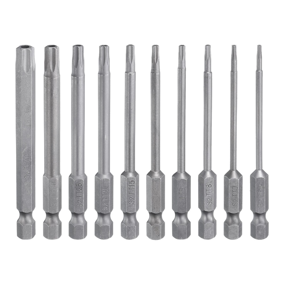 HARFINGTON 12pc Torx Screwdriver Bit Set - TT5 To TT40 S2 Steel Magnetic Star Bits For Power Drills