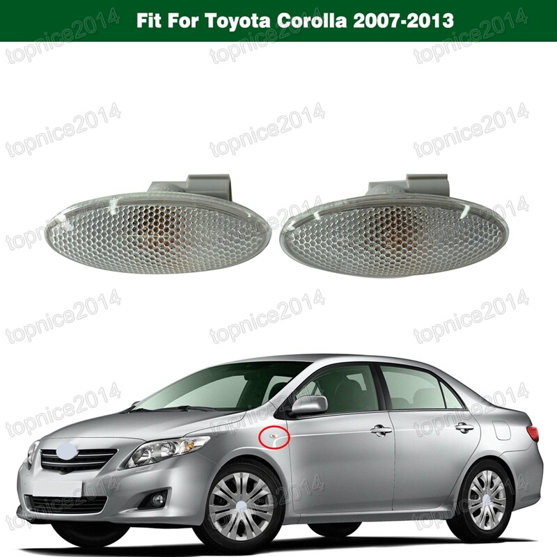 Left Right Front Fender Lamps Side Marker Lights For Toyota