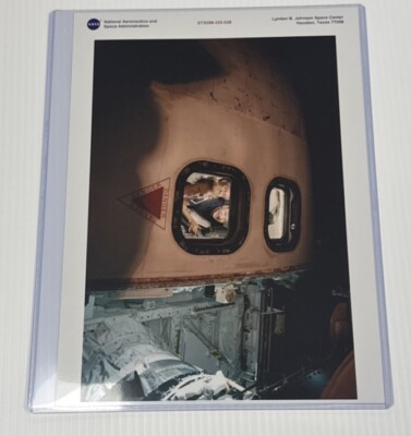 NASA STS 98 Shuttle Aft Flight Deck Atlantis Red Numbered 8x11 Photo