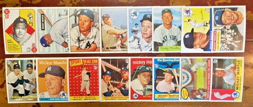 38 Lot Different 2021 Topps x Mickey Mantle 70th Anniversary Set w/'51 Bowman RC