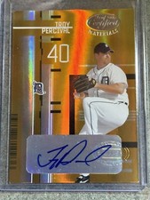 2005 Leaf Certified Materials TROY PERCIVAL AUTO #24/25 MIRROR GOLD RARE