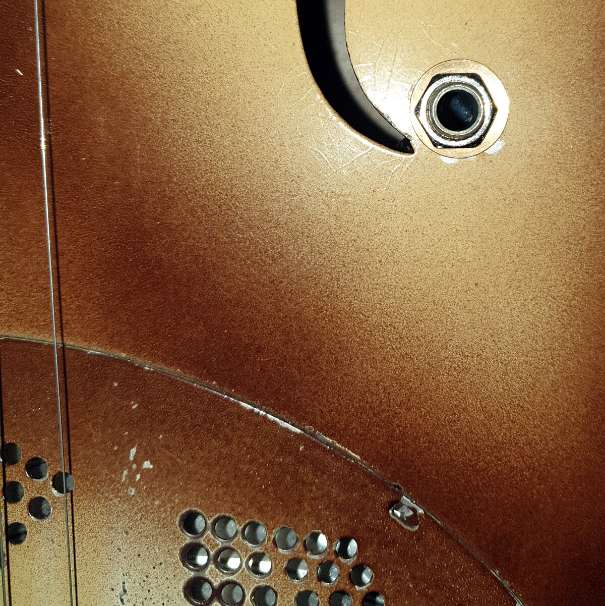 TONEBAR EBB1 PIEZO BISCUIT BRIDGE PICKUP NATIONAL SINGLE CONE