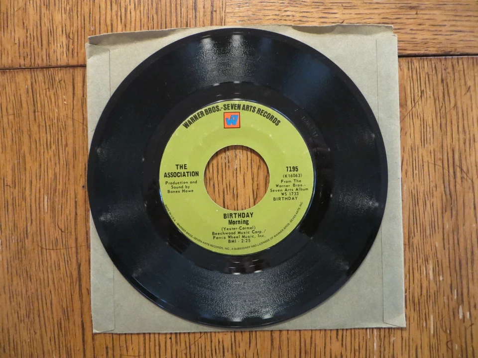 The Association – Time For Livin' - 1968 - Warner Bros. 7195 7" Single VG+/Gener - Image 2 of 2