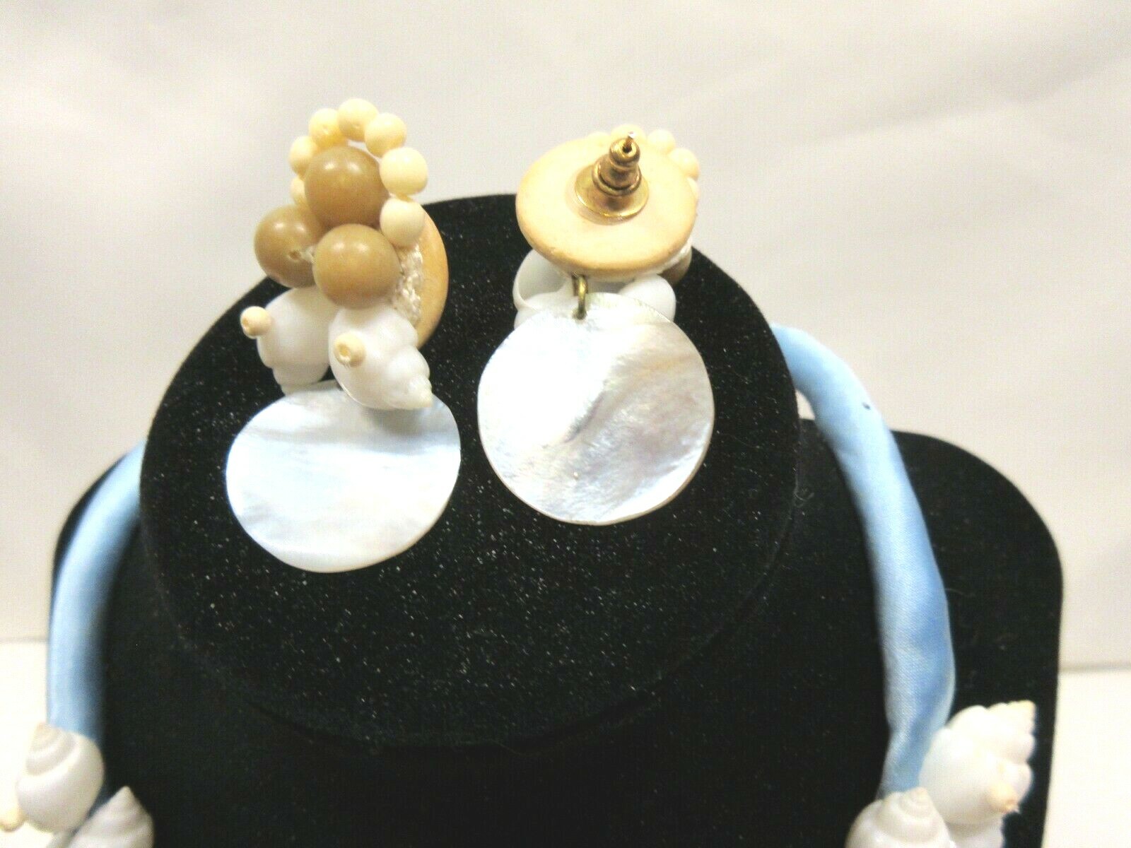 Very Unique Boho Handmade Statement Necklace MOP … - image 6