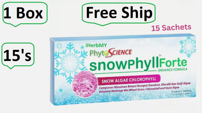 1 X Phytoscience Snowphyll Forte Snow Algae Chlorophyll & Mulberry Leaf Extract