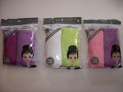 Body Oasis Turban Twin Pack Hair Towel Quik Dry Bath Spa Terry Select Color OSFM