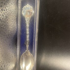 Greece Vintage Souvenir Spoon Collectible Travel New In Box Silver Tone 4.5”