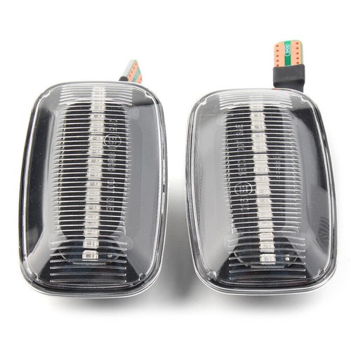 2x Dynamic LED Sequential Side Marker Light For Toyota Land Cruiser Clear Shell - Picture 4 of 8