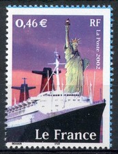 🦬STAMP / TIMBRE FRANCE NEUF N°3473 ** Le France - 2002🦬