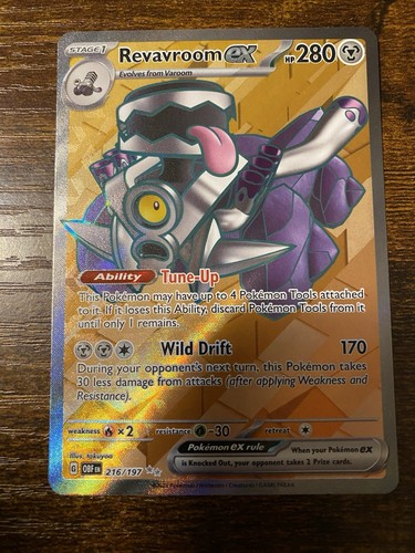 Revavroom ex 216/197 Ultra Rare Obsidian Flames Pokemon Holo Near Mint