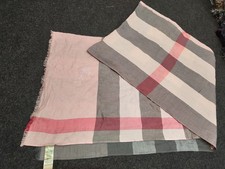 Burberry Scarf Shawl Wrap 100 Cashmere Nova Check Pink Preloved