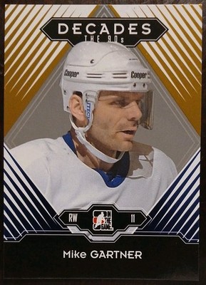 2013 - 2014 ITG Mike Gartner Decades The 90's Gold /30 #107 Hockey Card